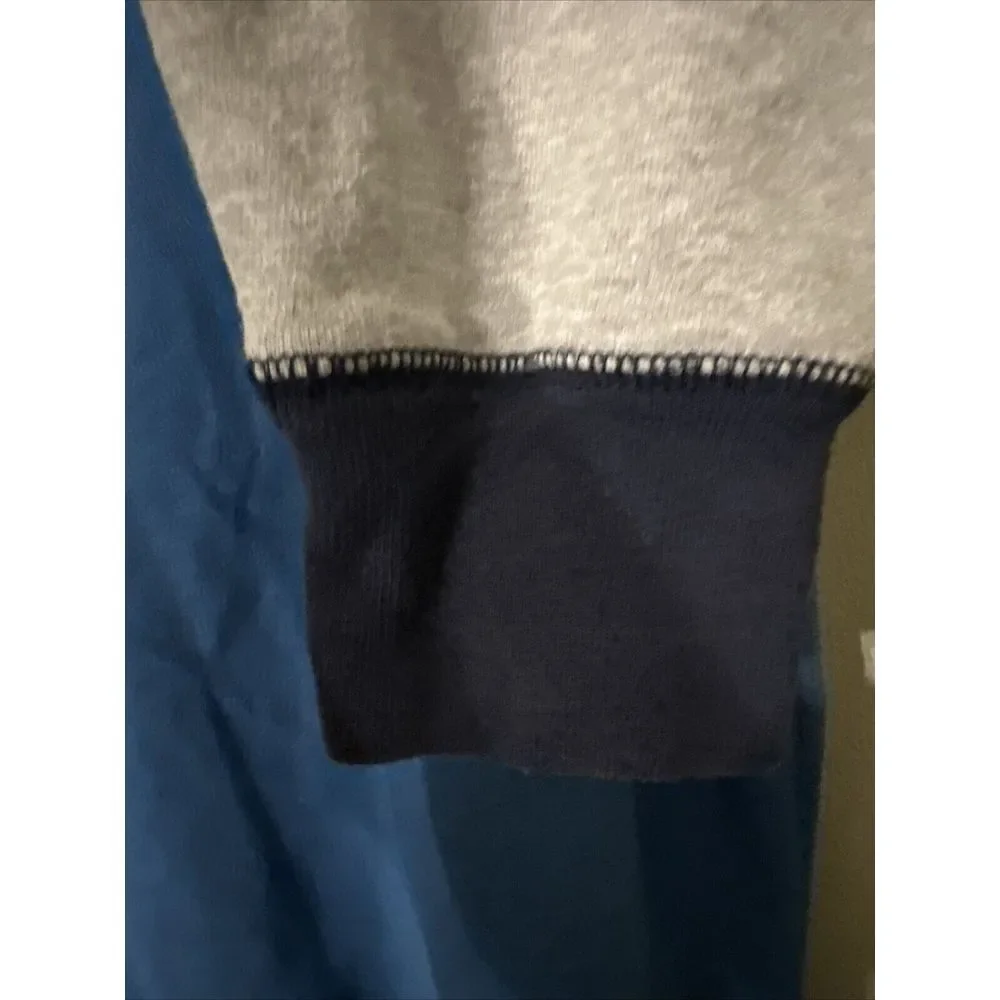 The North Face Sweatshirt Mens Small‎ Blue Gray Pullover Crewneck Colorblock